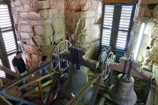 Auf dem Kirchturm von St. Crescentius (Foto: Karl-Franz Thiede)